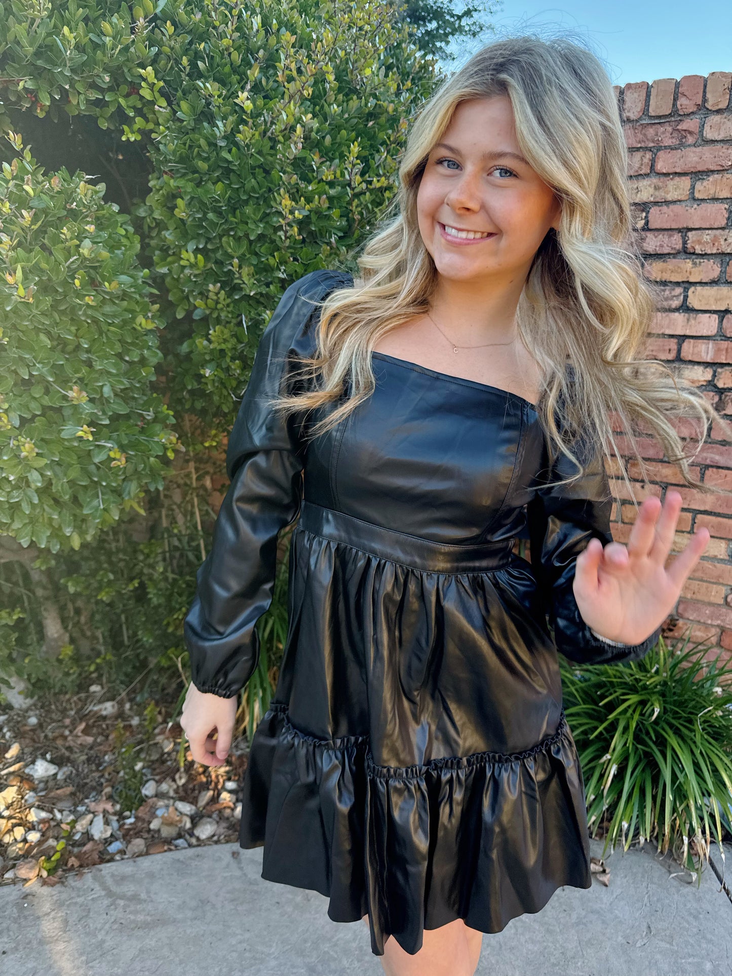 Black Leather Dress