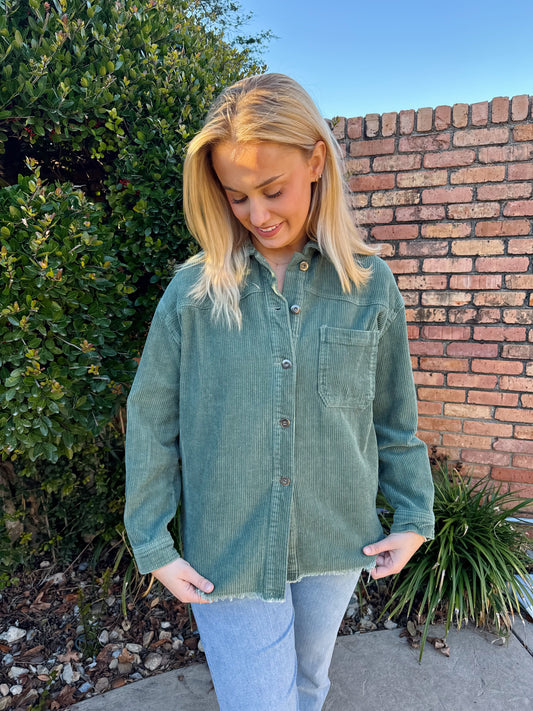 Carrie Shacket - Olive
