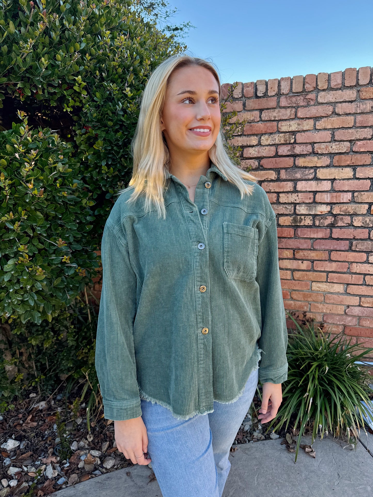 Carrie Shacket - Olive
