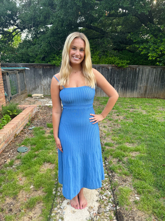 Blue Midi Dress