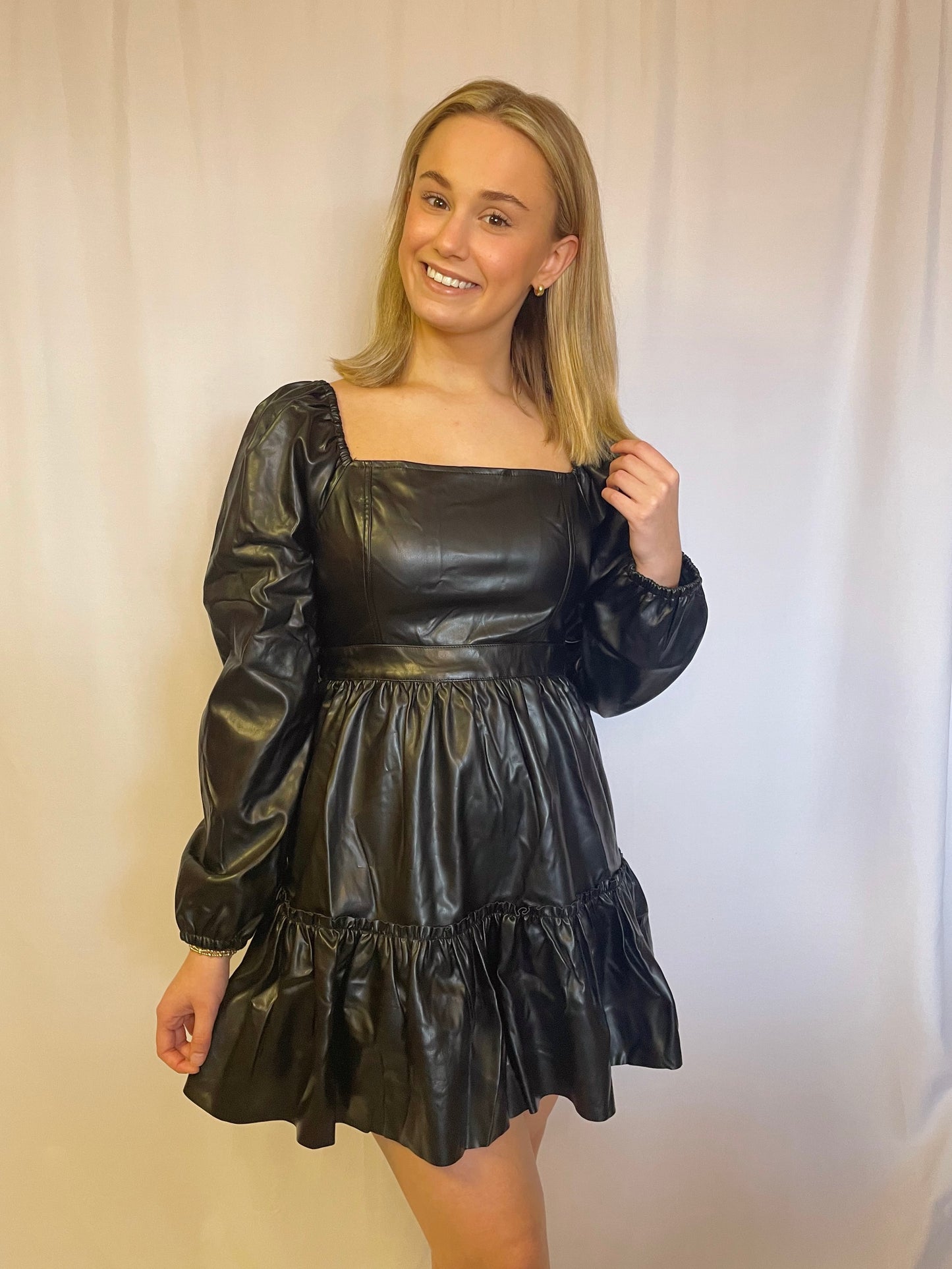 Black Leather Dress