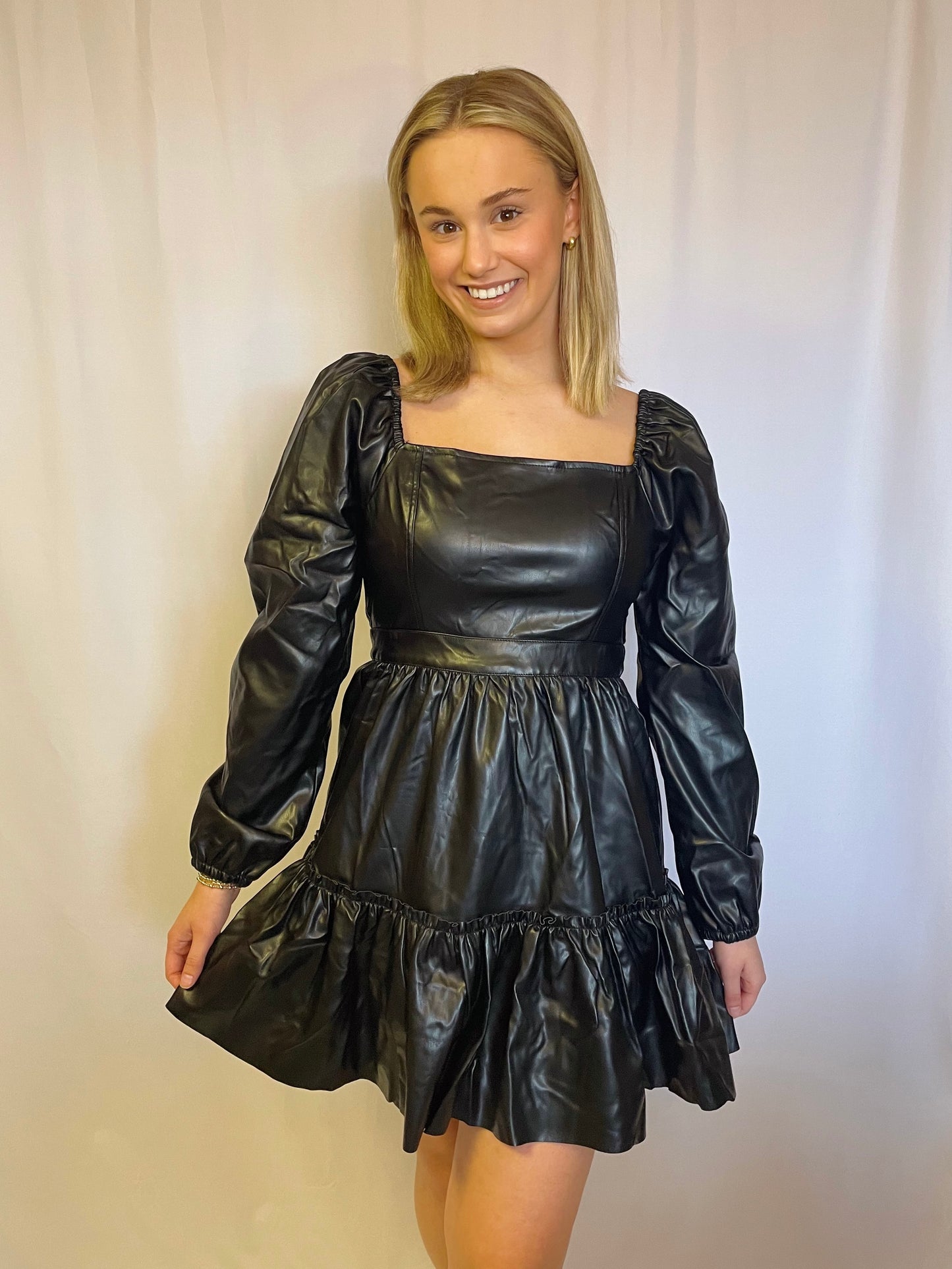 Black Leather Dress