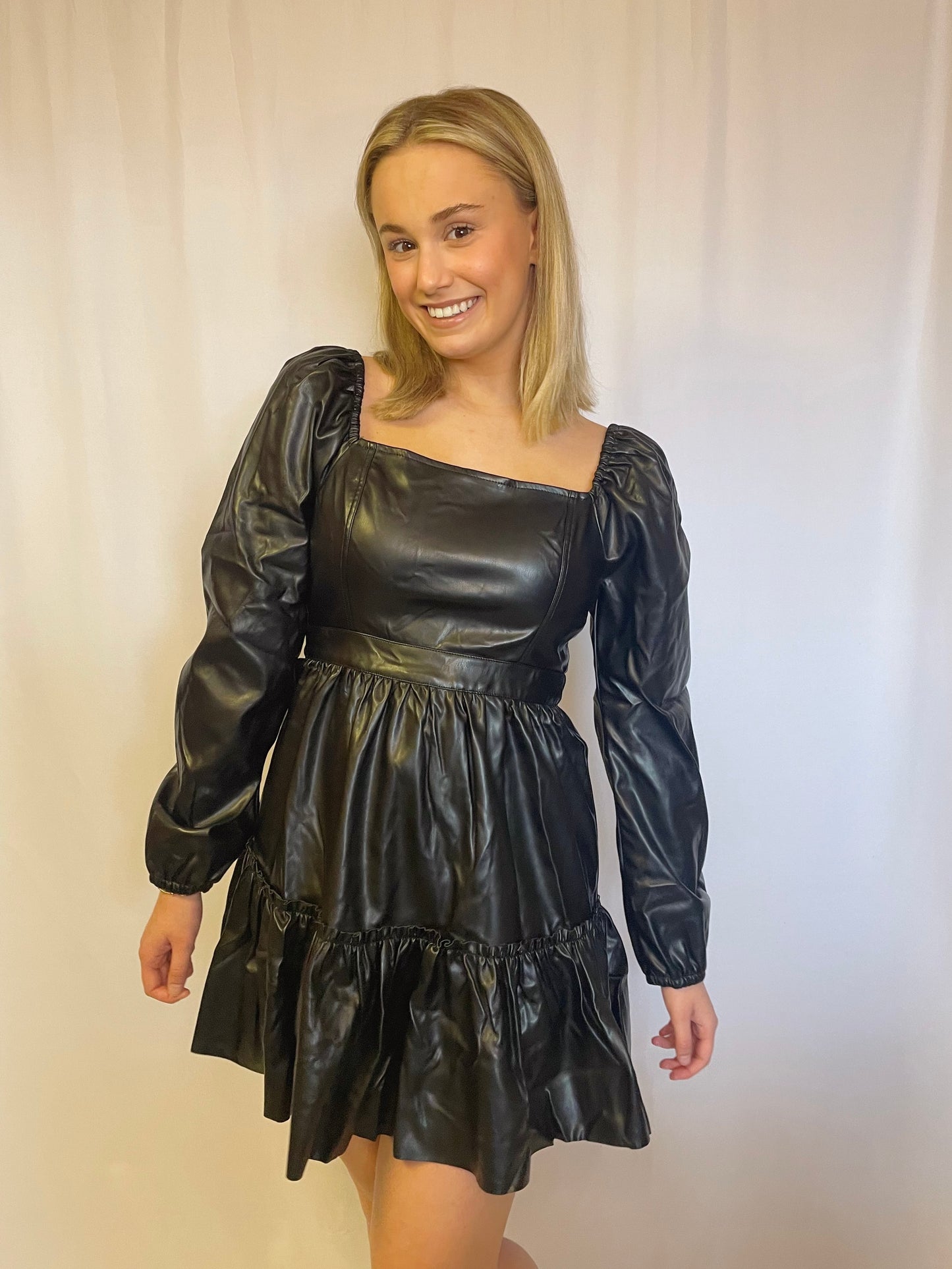 Black Leather Dress