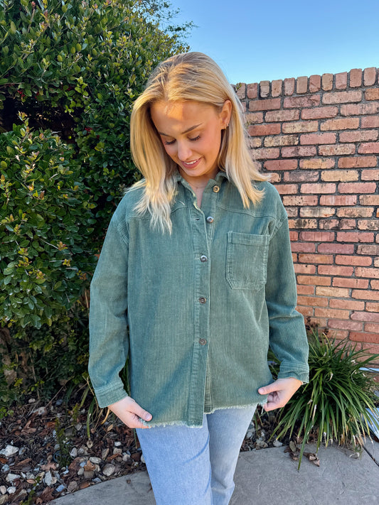 Carrie Shacket - Olive
