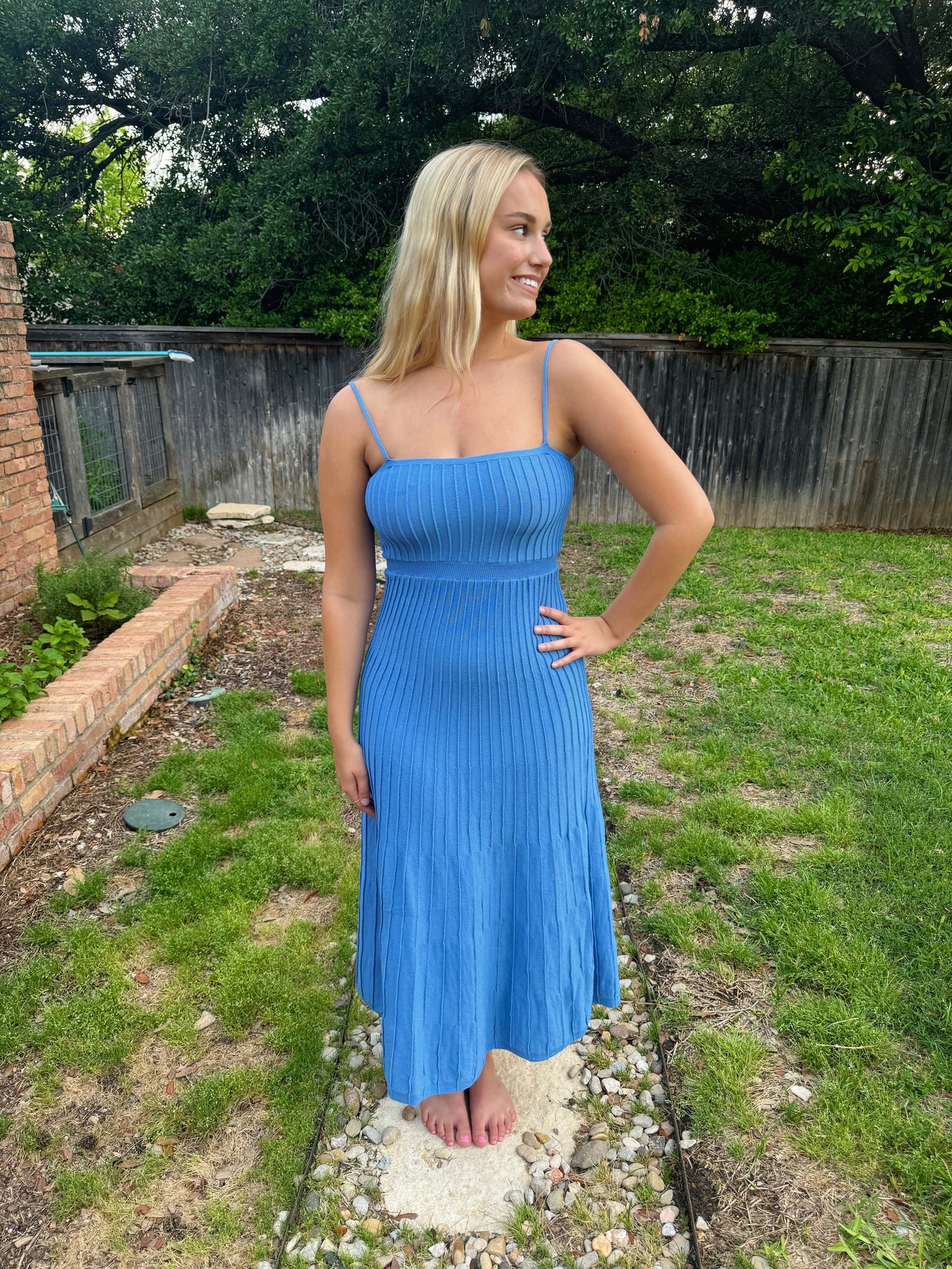 Blue Midi Dress