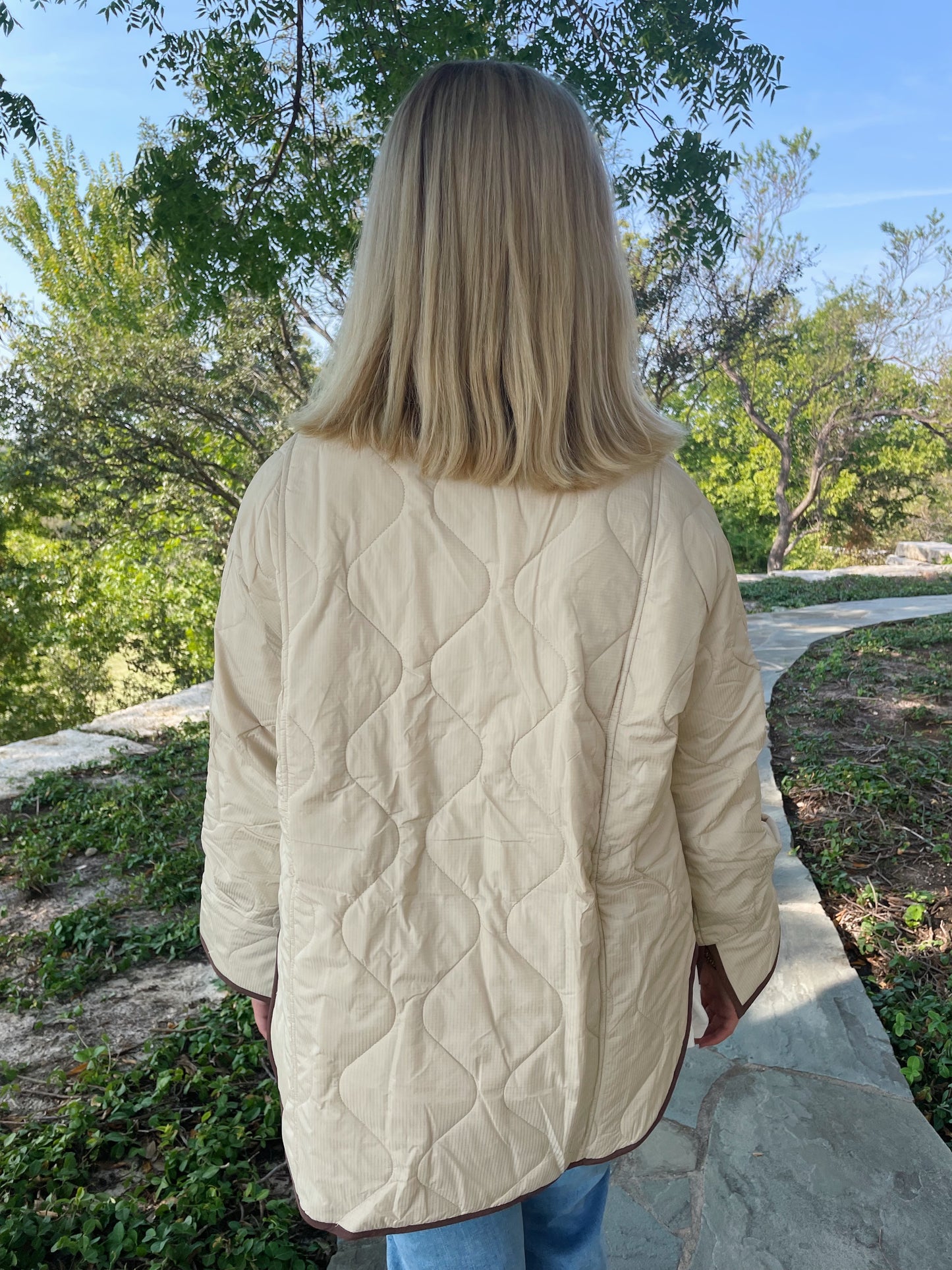 Tan Quilted Jacket