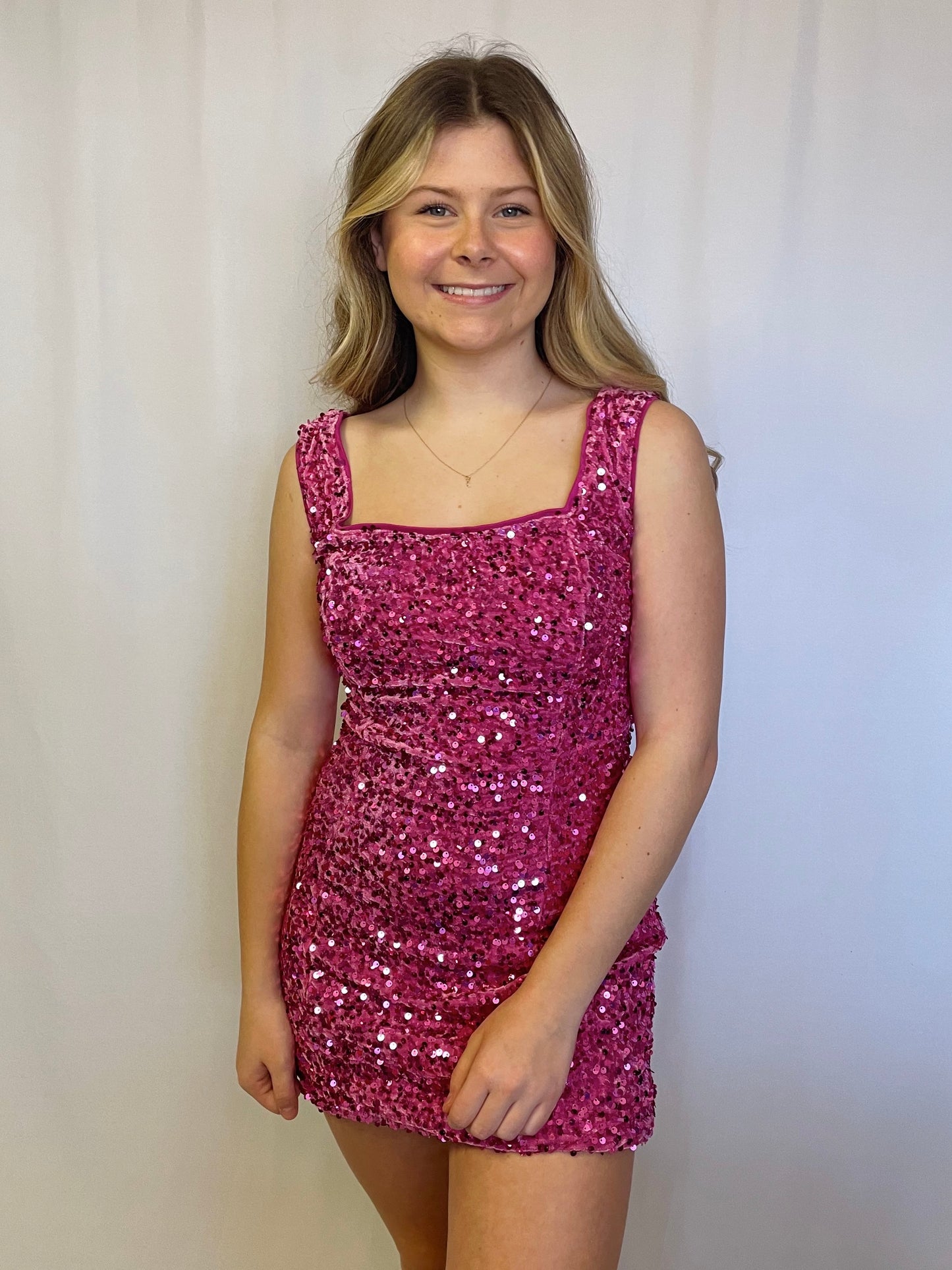 Pink Sequin Dress