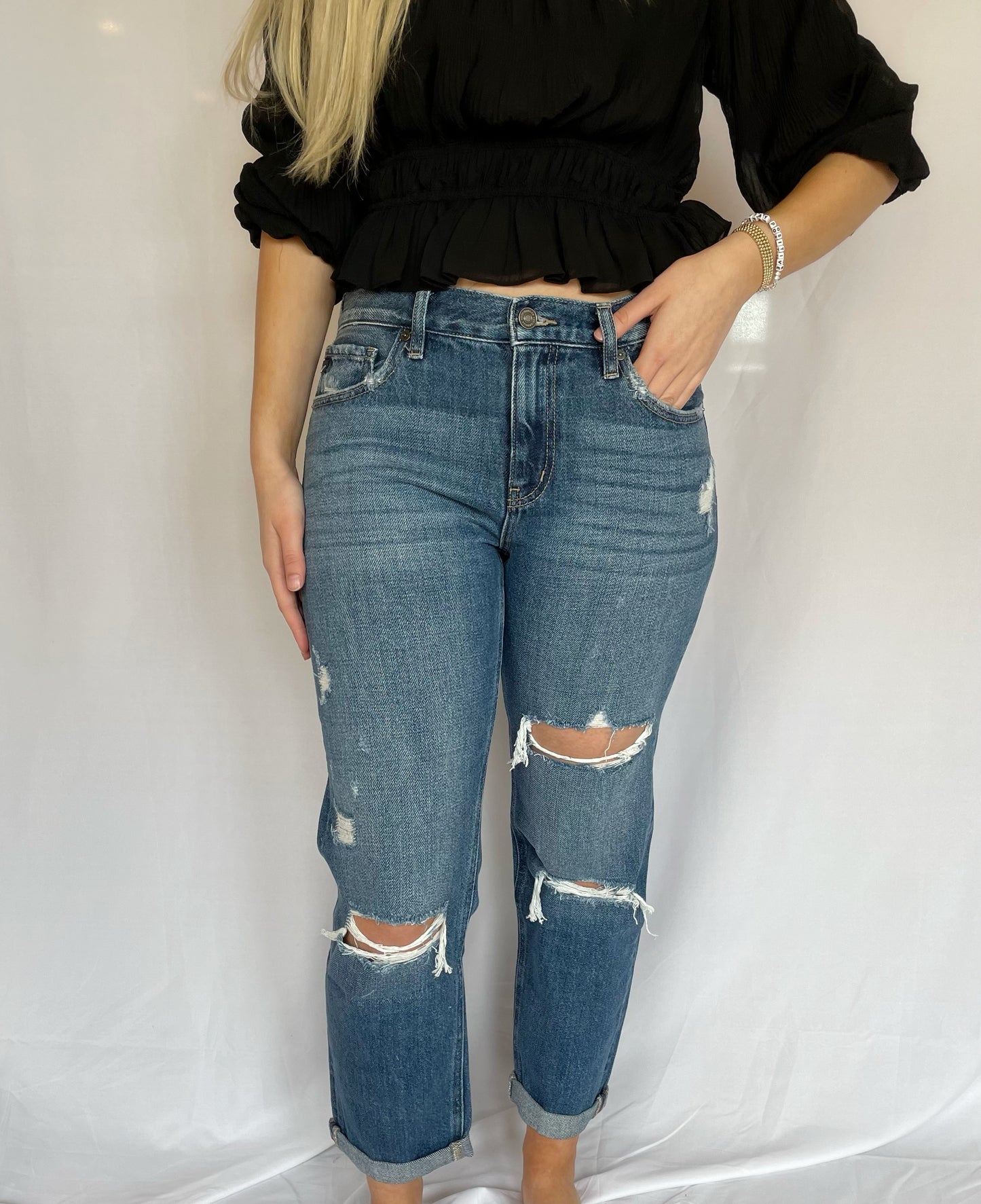 Michelle Distressed Boyfriend Jeans