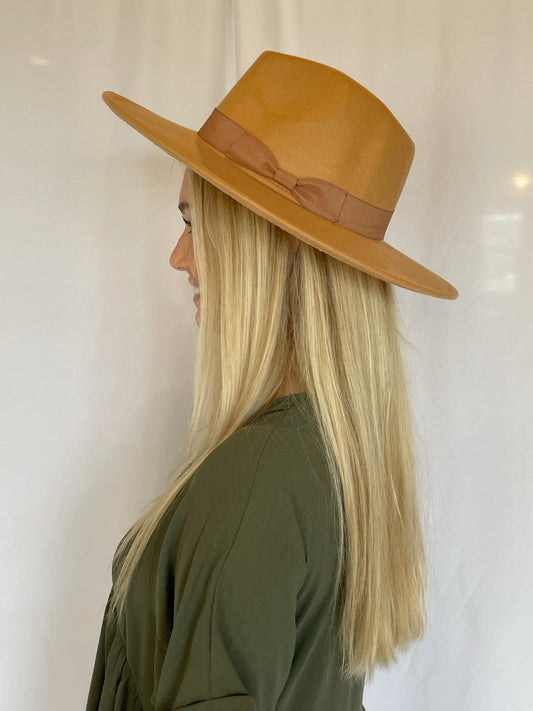 Camel Felt Fedora