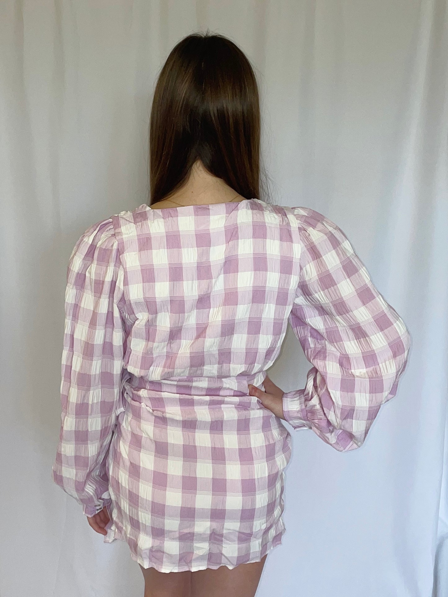 Gingham Tie Dress